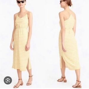 COPY - J crew Yellow and white stripe dress size 2